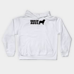 HAULIN' AUSS  (BLACK) Kids Hoodie